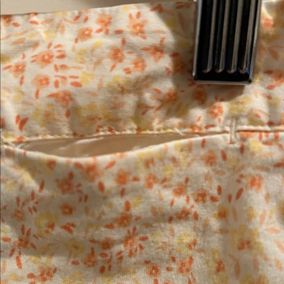 American Eagle Outfitters stretch Floral boxy preppy Skirt pockets/zip back 10 - Picture 7 of 12